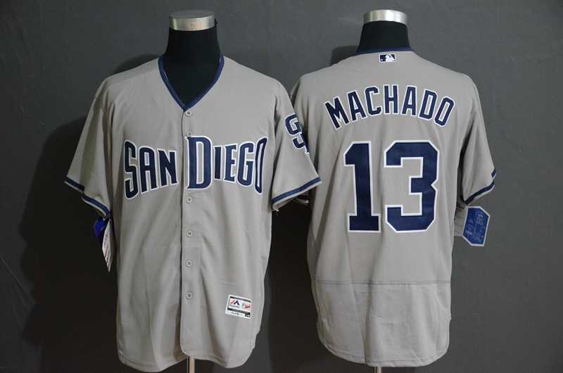 Padres 13 Manny Machado Gray Flexbase Jersey,We sell and wholesale Padres 13 Manny Machado Gray Flexbase Jersey on line form chian!